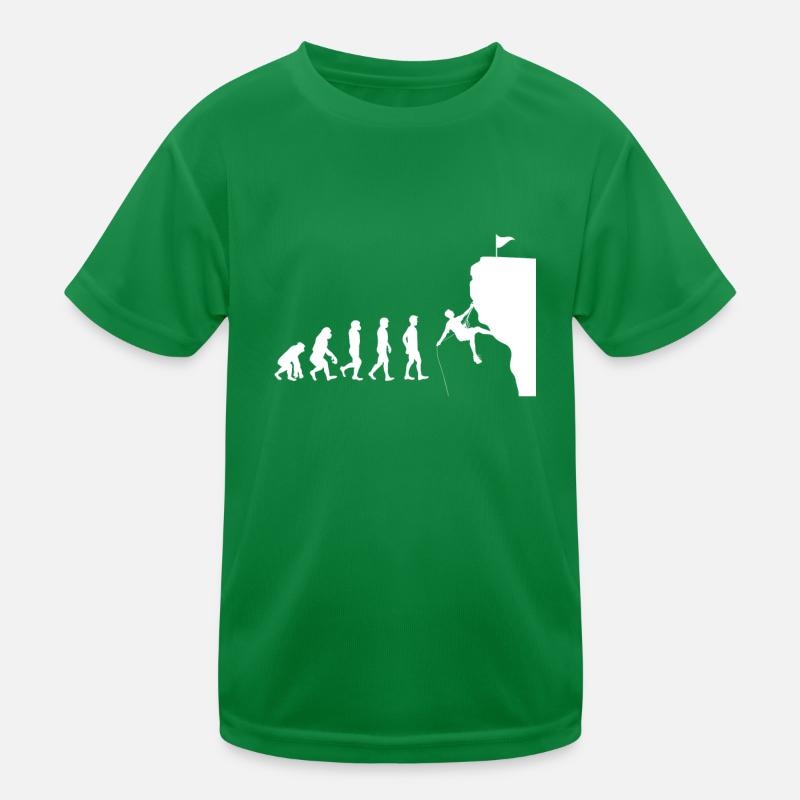 Evolution Klettern Kinder Funktions-T-Shirt