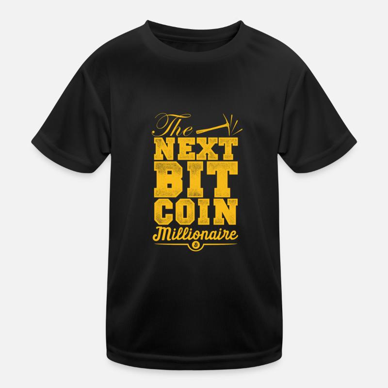 Bitcoin Mining Gift Kids Functional T-Shirt