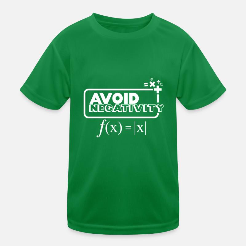 Avoid Negativity - white Kids Functional T-Shirt