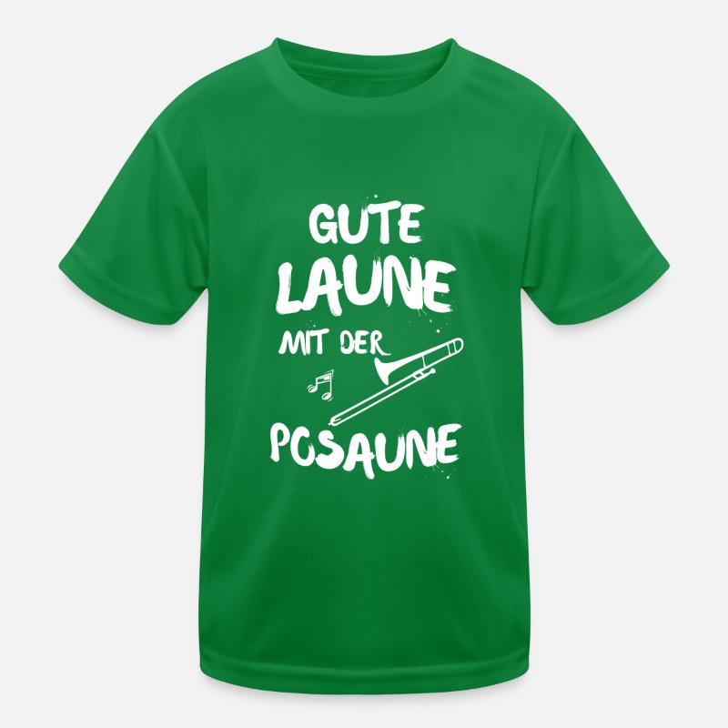GUTE LAUNE MIT DER POSAUNE Kinder Funktions-T-Shirt