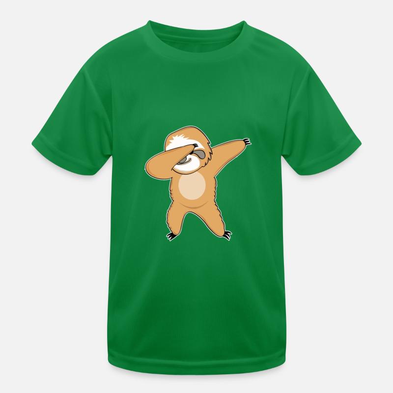 Dabbing sloth dancing funny gift Kids Functional T-Shirt