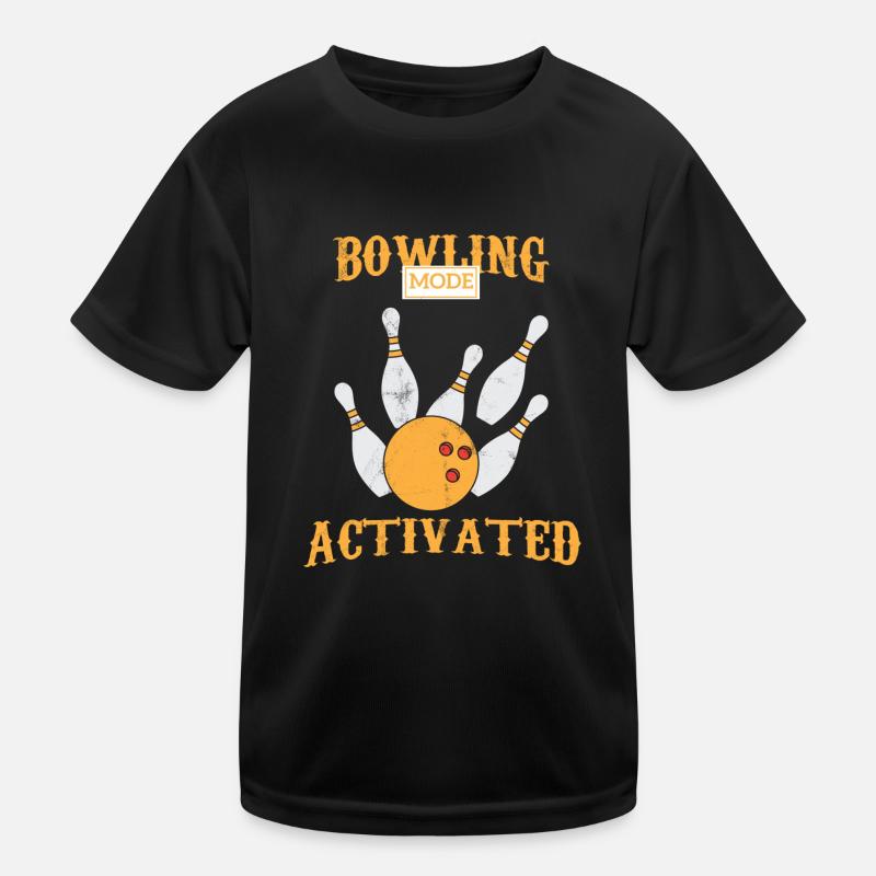 Bowling - Bowling - Cone - Strike - Gift Kids Functional T-Shirt