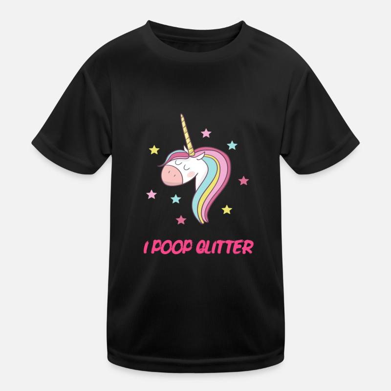 Je MERDE GLITTER T-shirt sport Enfant