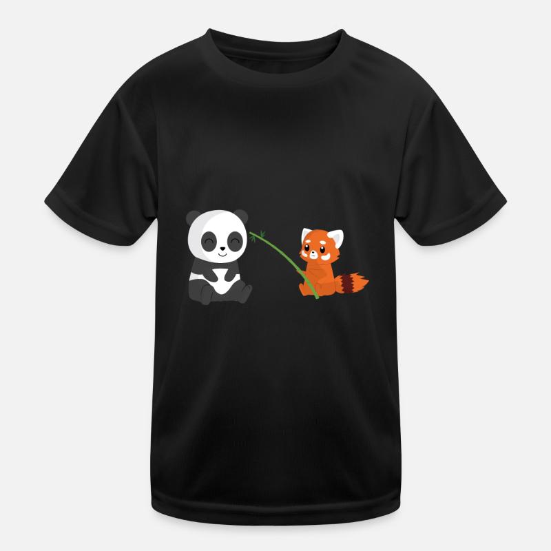 Panda Bär - Roter Panda - Bambus - Geschenk Kinder Funktions-T-Shirt