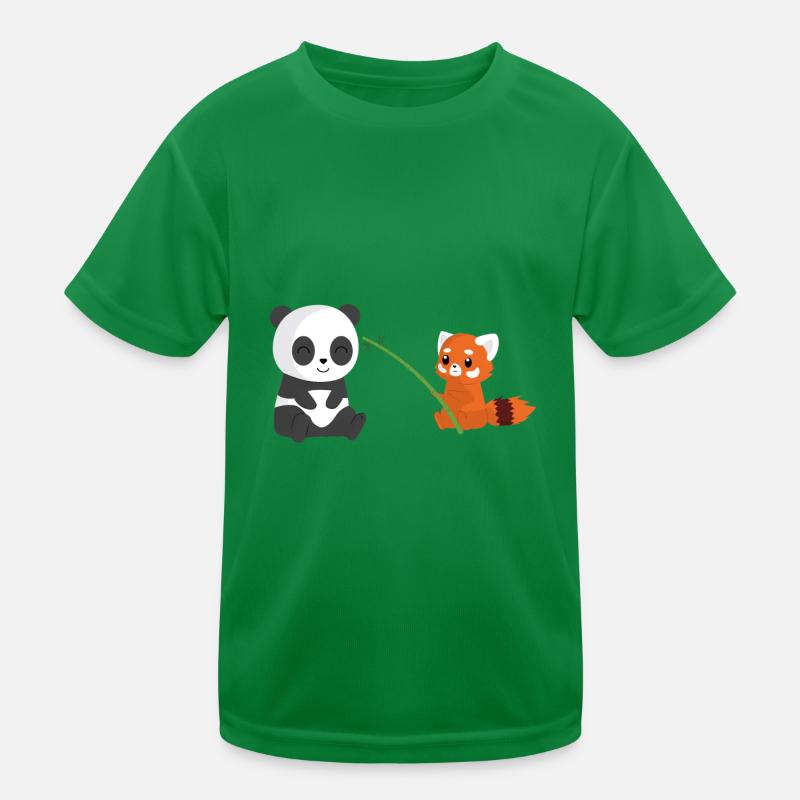 Panda Bär - Roter Panda - Bambus - Geschenk Kinder Funktions-T-Shirt