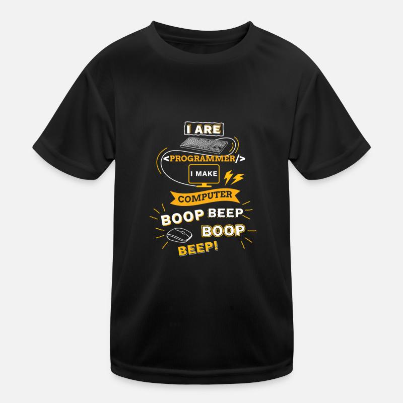 Programmierer Tshirt Geschenk Lustig Boop Beep Kinder Funktions-T-Shirt