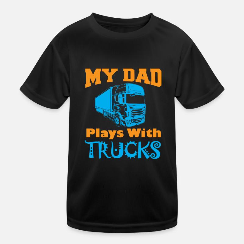 Kinder Geschenkidee LKW Kinder Funktions-T-Shirt