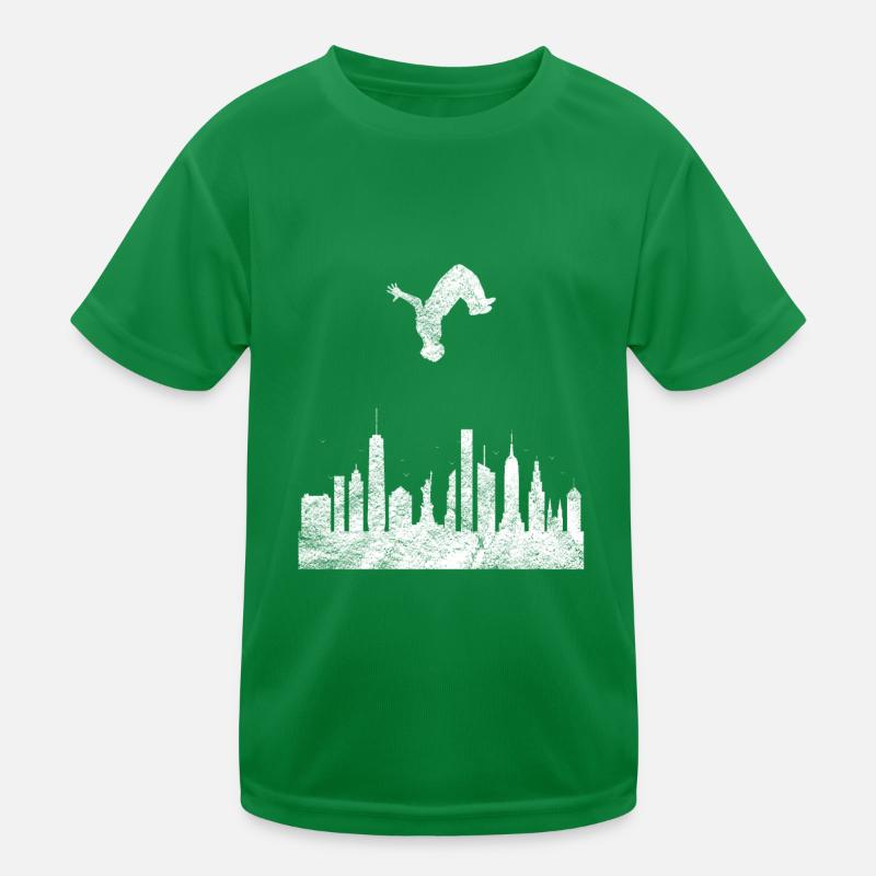 Parkour Gift Le Parcour Freerunning Backflip Kids Functional T-Shirt