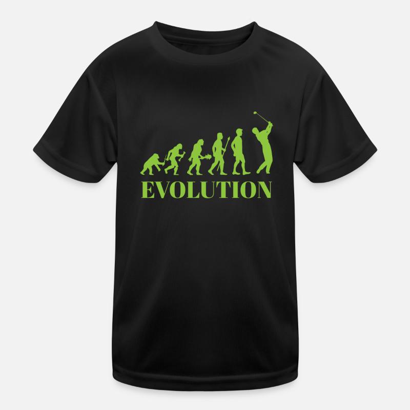 Evolution - Golf - Humour - Divertissement - Cadeau T-shirt sport Enfant