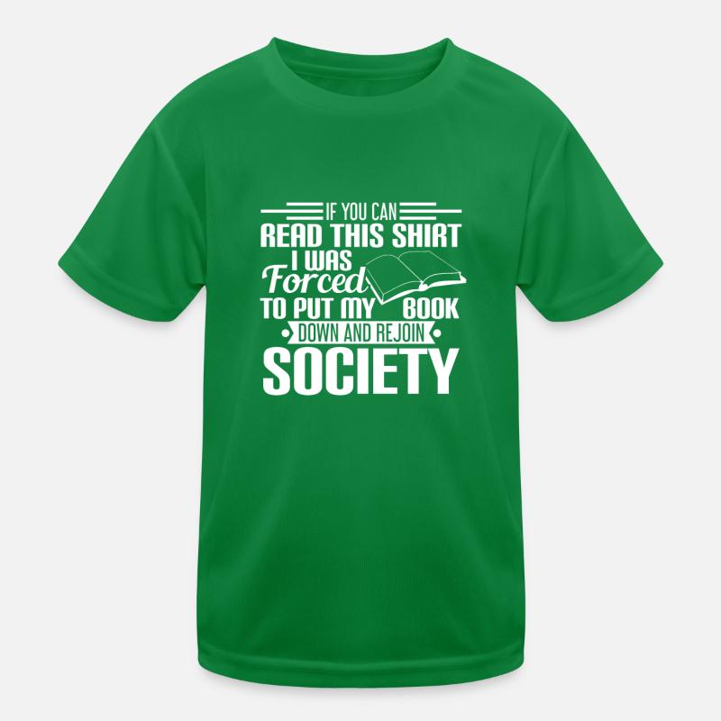 READING - LESEN - LESERATTE - NERD - BÜCHER - BOOK Kinder Funktions-T-Shirt