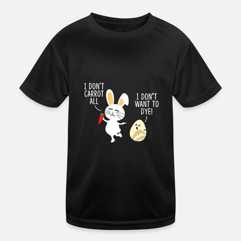 Sweet Easter Bunny is having fun with Easter Egg - T-Shirt Kids Functional T-Shirt