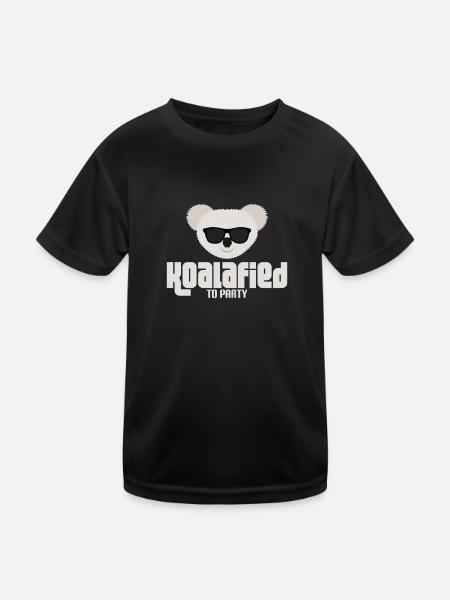 KOALABÄR - PARTY - COOL - SONNENBRILLE - JGA - Kinder Funktions-T-Shirt - Schwarz