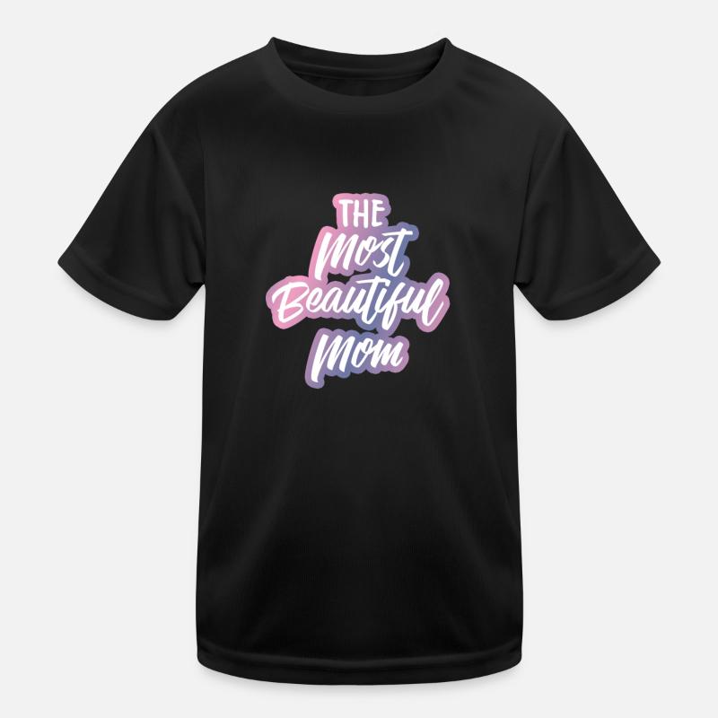 Mutter - Muttertag - Mom - Mami - Mama - Geschenk - Kinder Funktions-T-Shirt - Schwarz