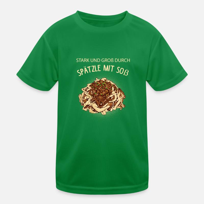 Spätzle mit Soß Geschenk Schwabe Kinder Funktions-T-Shirt