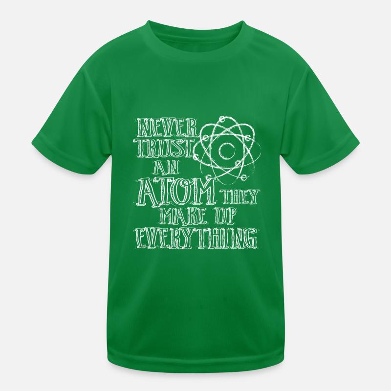 Mathe Physik Wissenschaft Geschenk Atom Witzig Kinder Funktions-T-Shirt