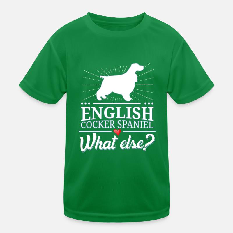 English Cocker Spaniel what else? Kinder Funktions-T-Shirt