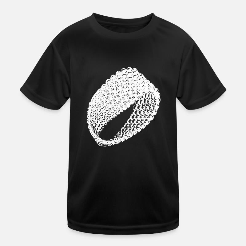 Surface plane géométrique vintage Möbius loop T-shirt sport Enfant