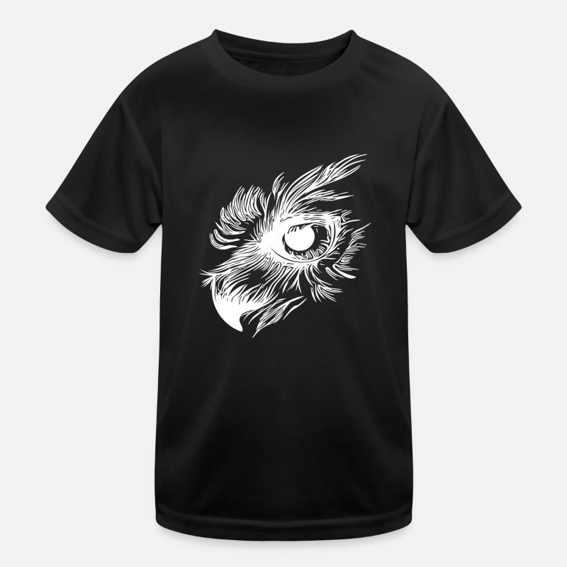 Eule Schnabel - Kauz Auge Kinder Funktions-T-Shirt