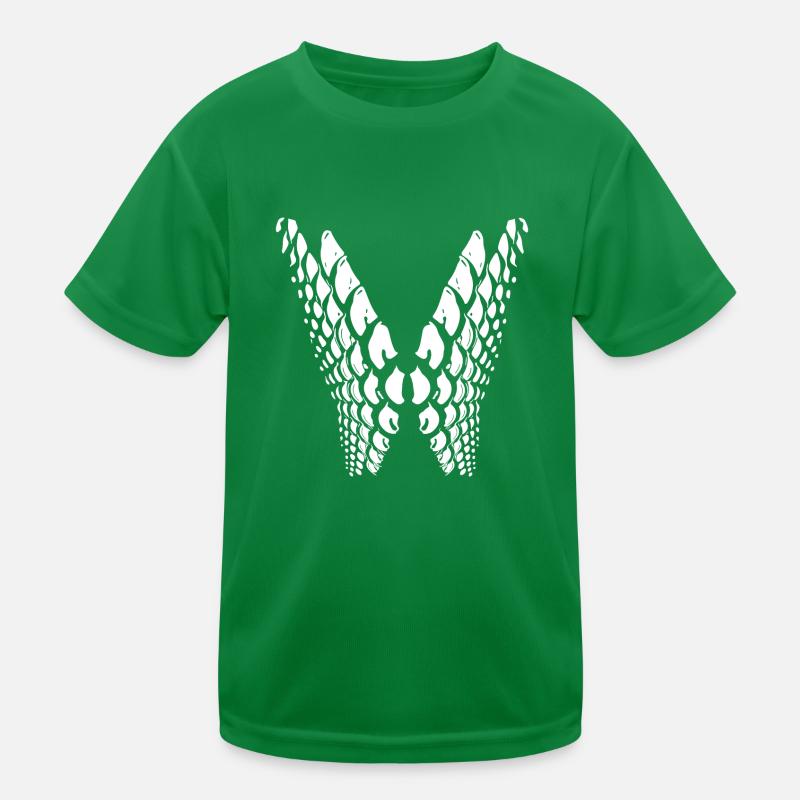 Geometric points in wing shape Kids Functional T-Shirt