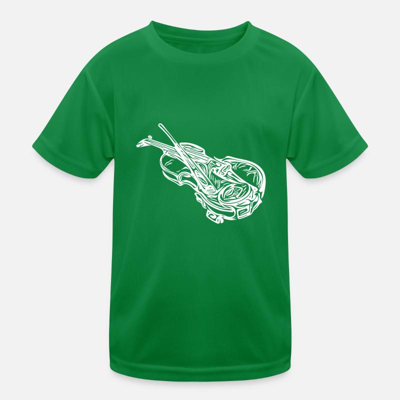 Alte Geige mit Geigenbogen Kinder Funktions-T-Shirt
