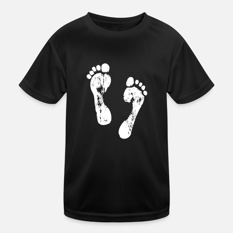 Footprints in the sand Kids Functional T-Shirt