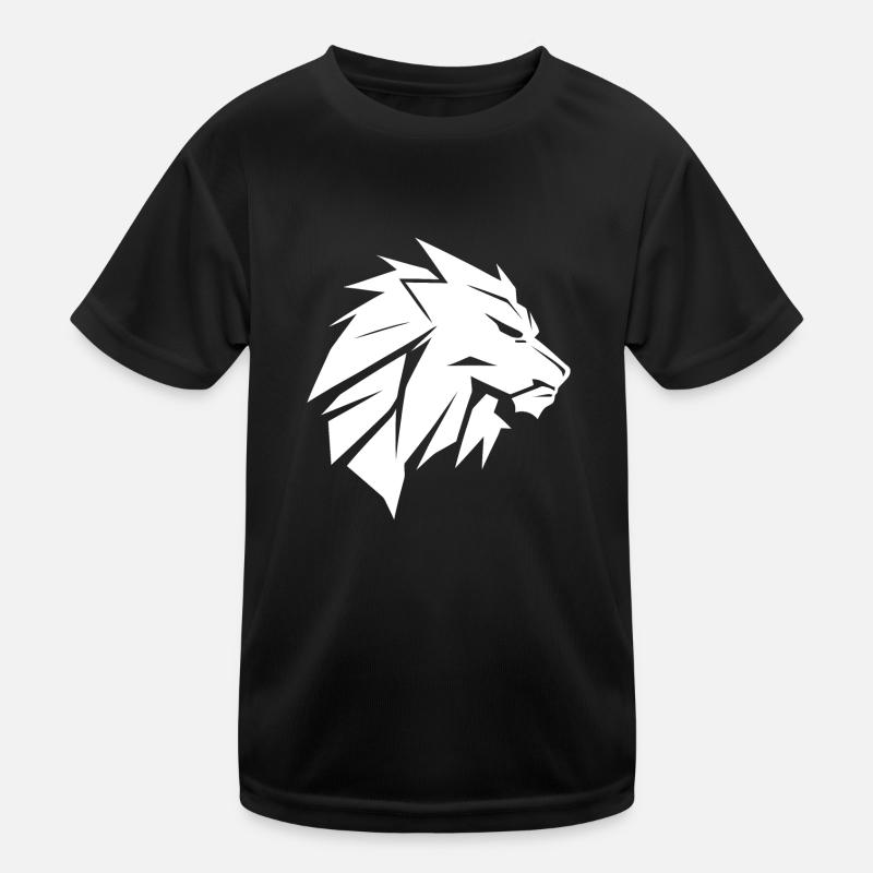 Stylish lion's head with mane Kids Functional T-Shirt