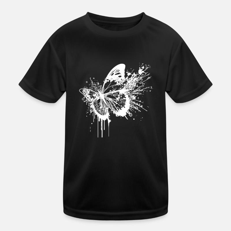Splash Tattoo Ink Butterfly Kids Functional T-Shirt