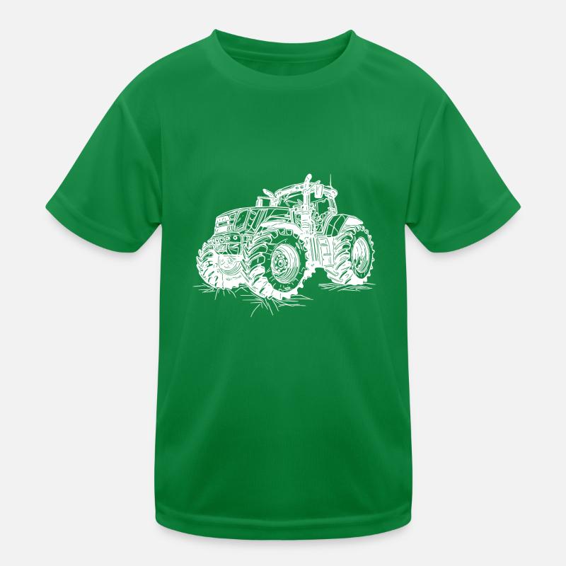 Große Acker Zugmaschine Farm Ernte Traktor Kinder Funktions-T-Shirt