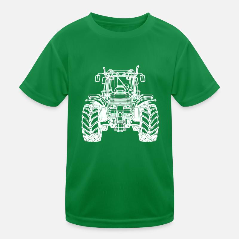 Heavy tractor Large field field tractor Kids Functional T-Shirt