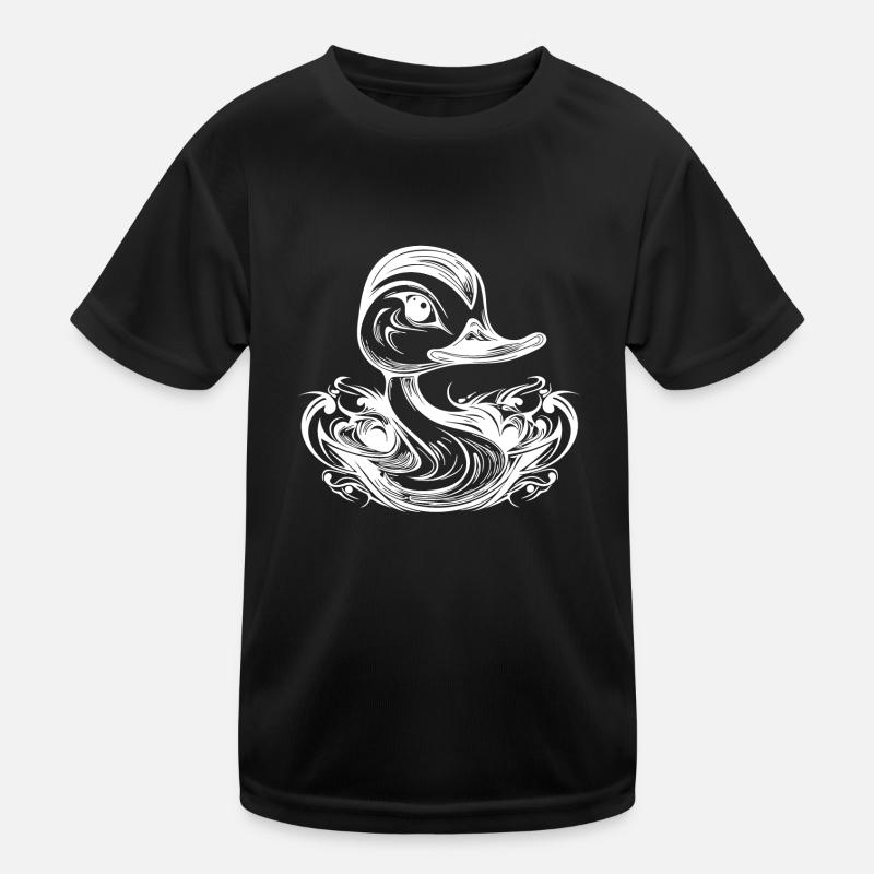 Little cute duckling with a big beak Kids Functional T-Shirt