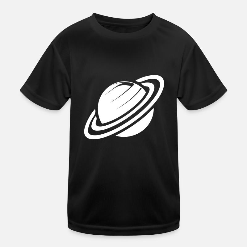 Planet Saturn with rings in the solar system Kids Functional T-Shirt