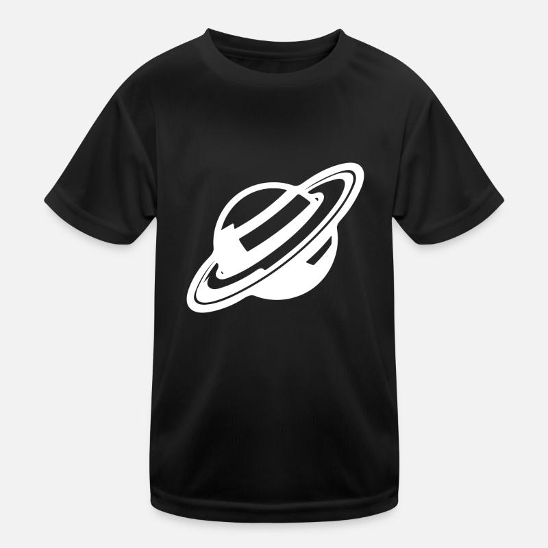 Ringed planet in the solar system universe Kids Functional T-Shirt