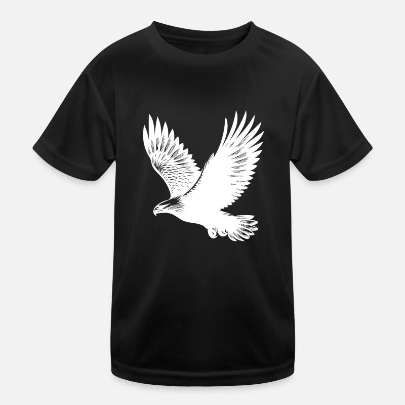 Elegant eagle on huge wings Kids Functional T-Shirt