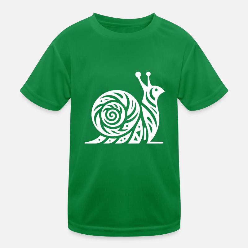 Escargot avec maison dans le style de tatouage tribal T-shirt sport Enfant