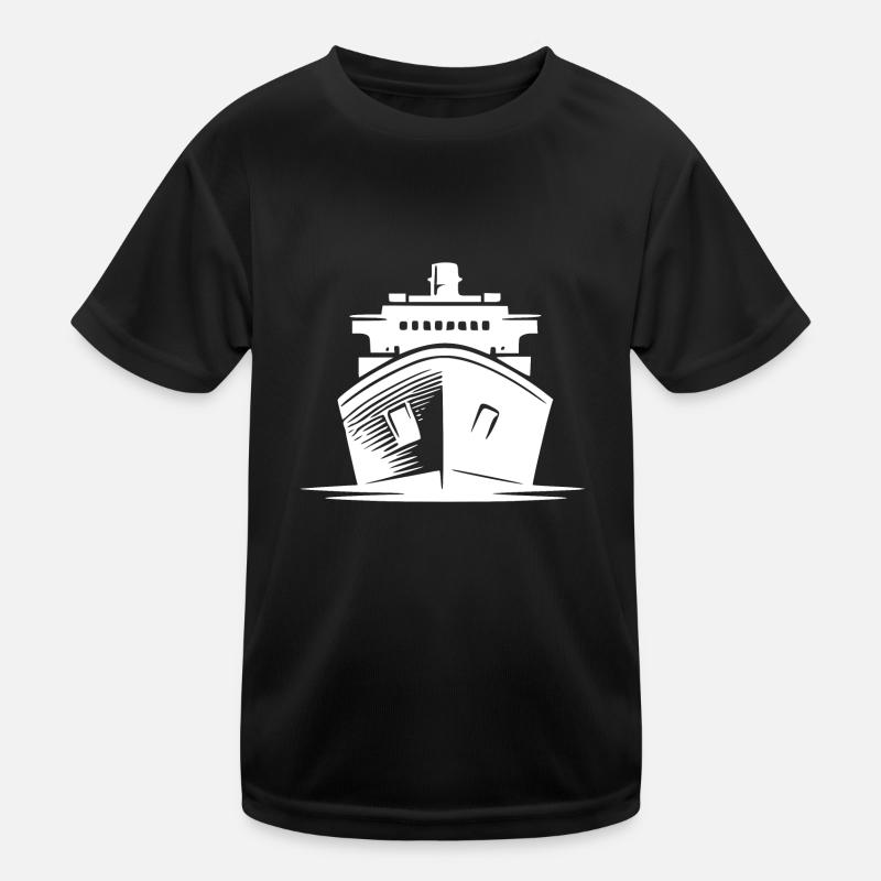 Maquette de bateau constructeur de bateaux cargo T-shirt sport Enfant