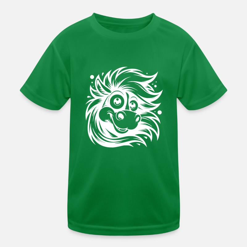 Drôle de cheval avec des yeux drôles T-shirt sport Enfant