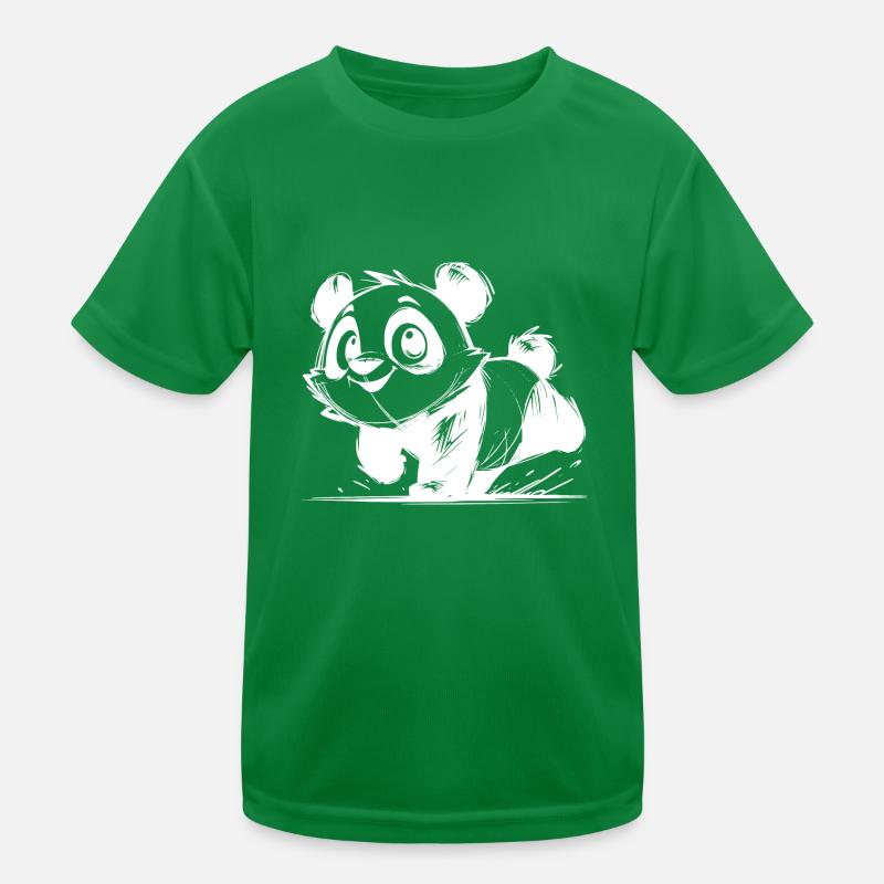 Petit panda mignon bébé dessin au crayon T-shirt sport Enfant