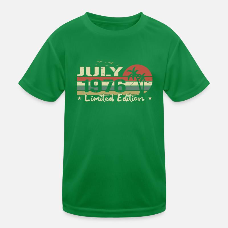 Juli 48th Anniversary Vintage Born 1976 Vibe Kinder Funktions-T-Shirt