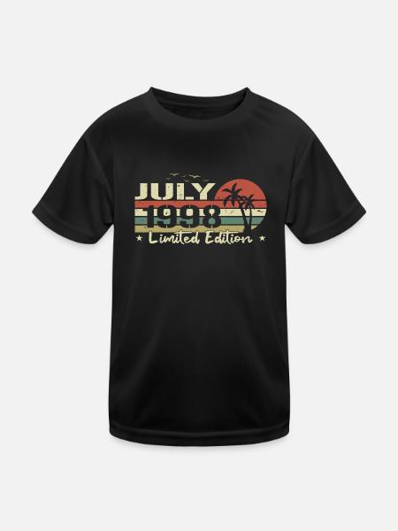 July 26th Anniversary Vintage Born 1998 Vibe - Kids Functional T-Shirt - black - Front