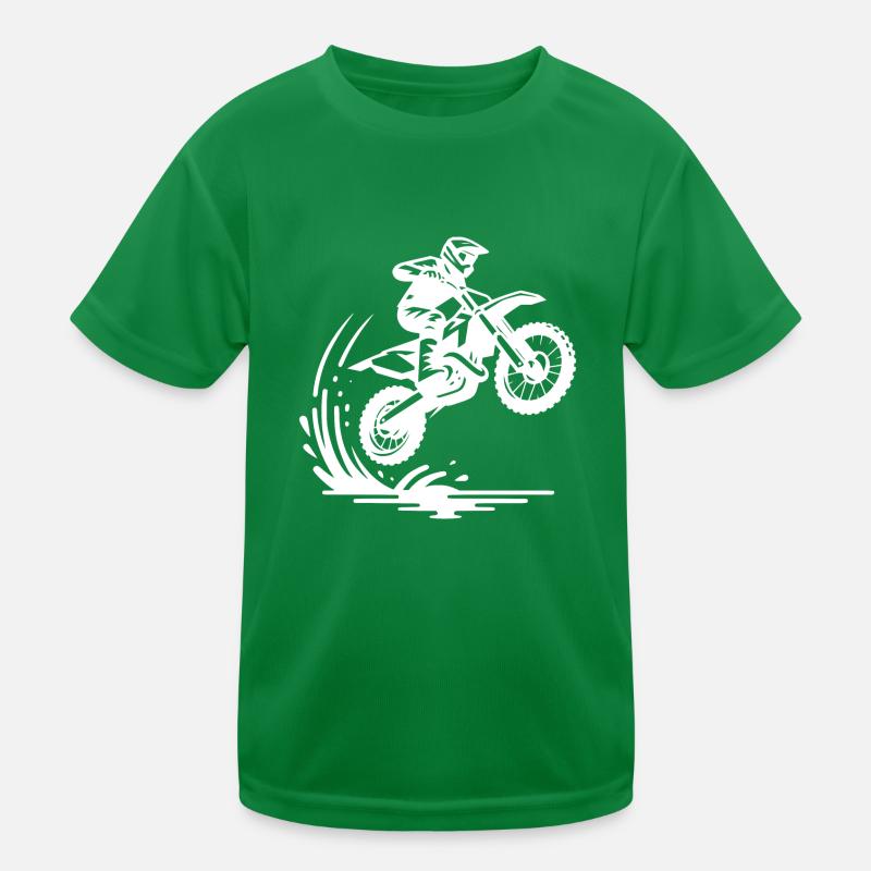 Off-road machine in deck Kids Functional T-Shirt