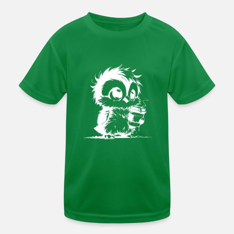 Mignon petit café fatigué flou Kautz T-shirt sport Enfant