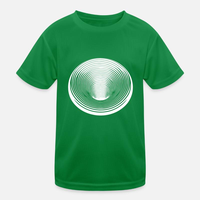 Geometric circles that collapse Kids Functional T-Shirt
