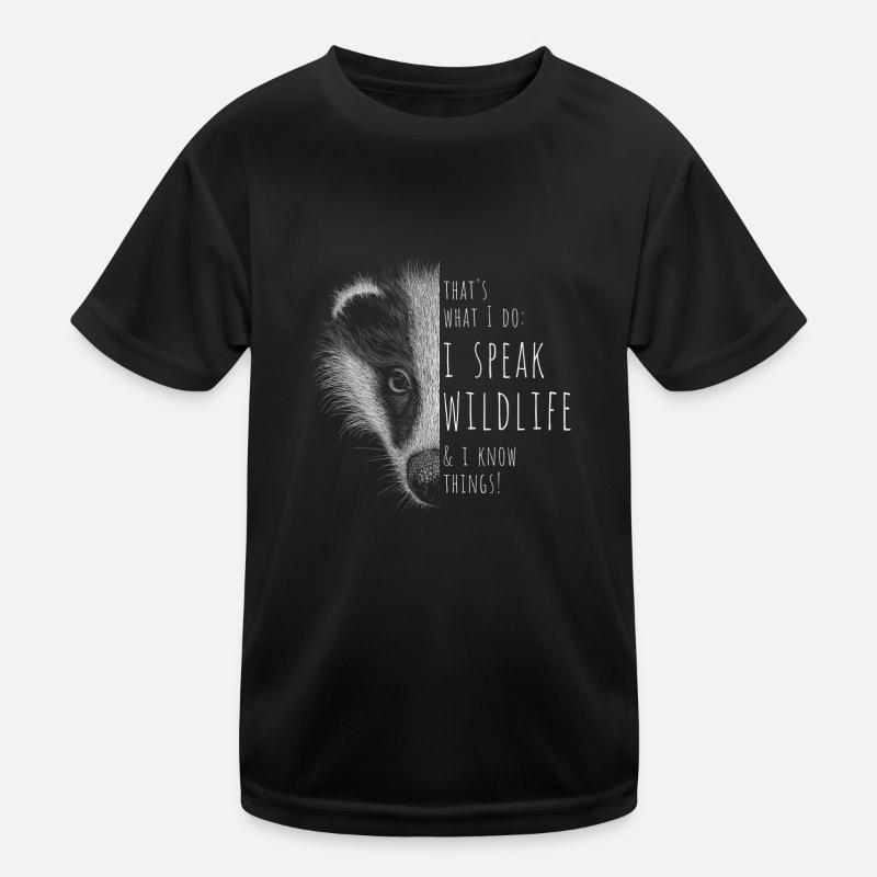 Je parle de la faune et je sais des choses! Mèmes de la faune T-shirt sport Enfant