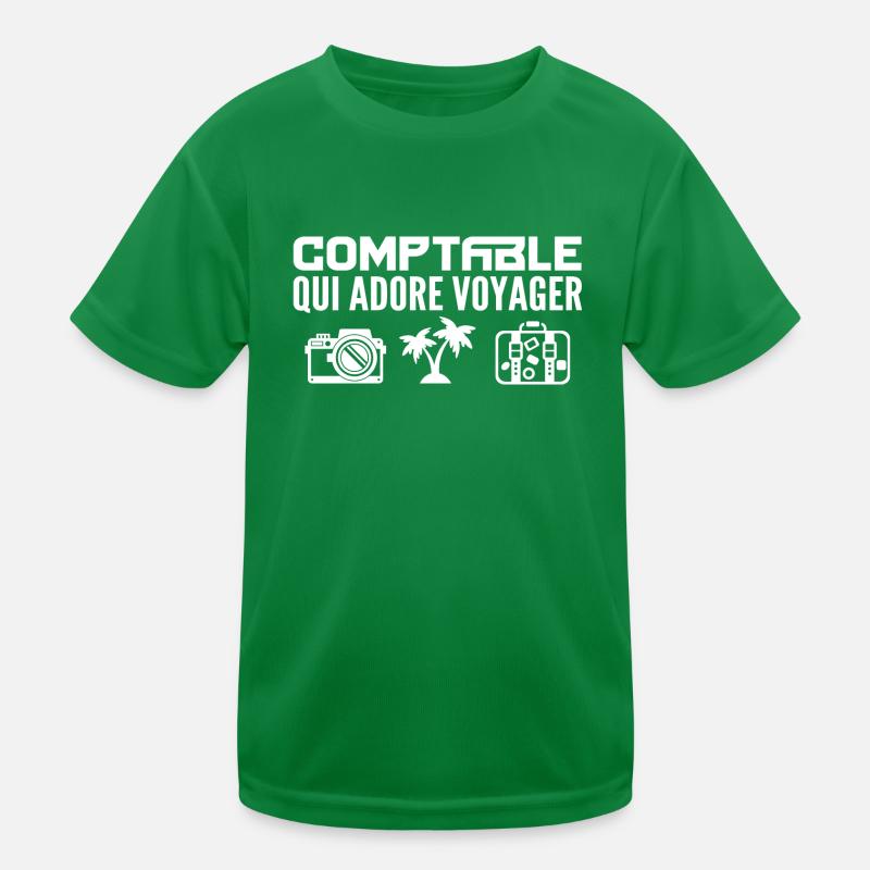 Voyageurs & Comptables : Passion & Découverte T-shirt sport Enfant