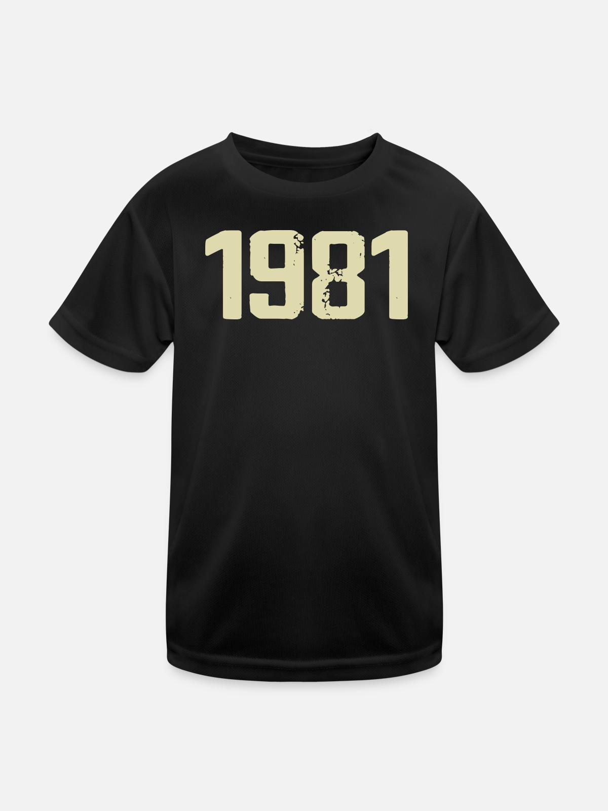 Jubilee 1981 - Kids Functional T-Shirt - black - Front