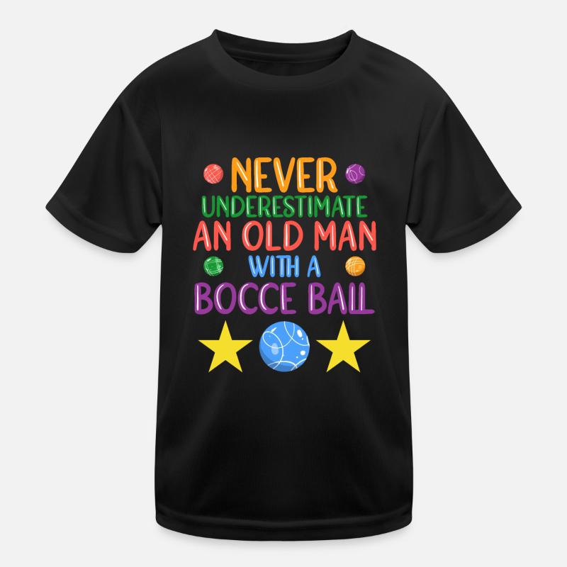 Boccia Boule Petanque Kinder Funktions-T-Shirt