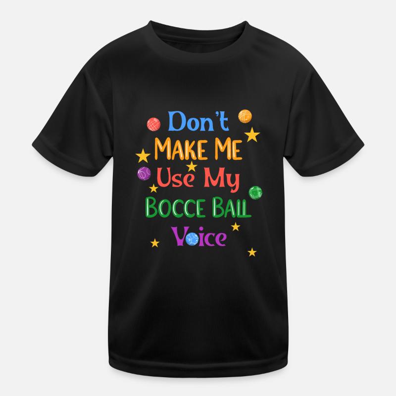 Boccia Boule Petanque Kinder Funktions-T-Shirt
