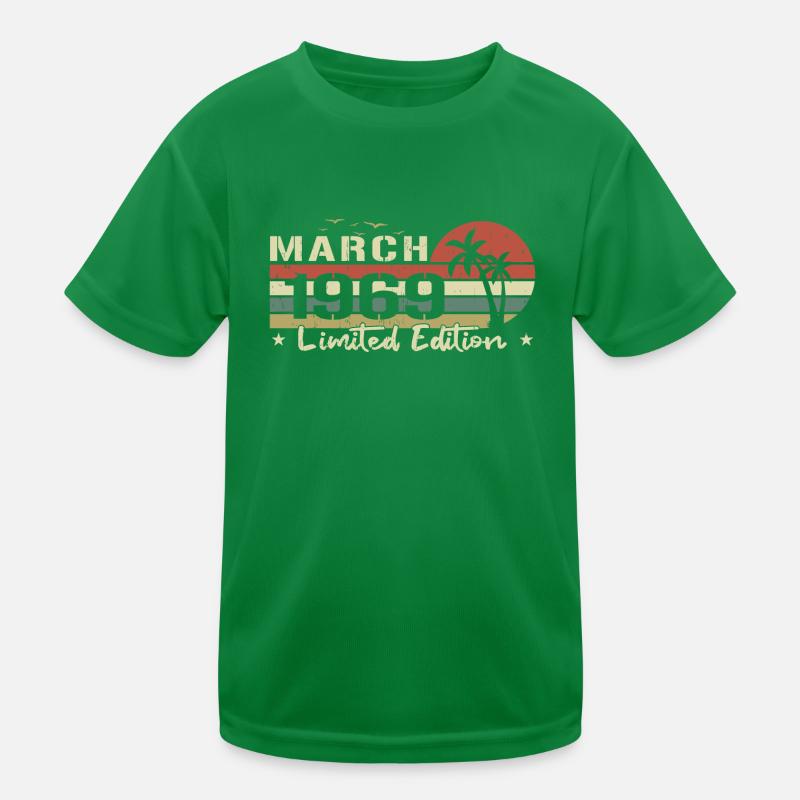 millésime de mars 55e anniversaire né 1969 vibe T-shirt sport Enfant