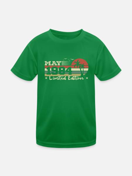 millésime de mai 40e anniversaire né 1984 vibe - T-shirt sport Enfant - vert - Devant