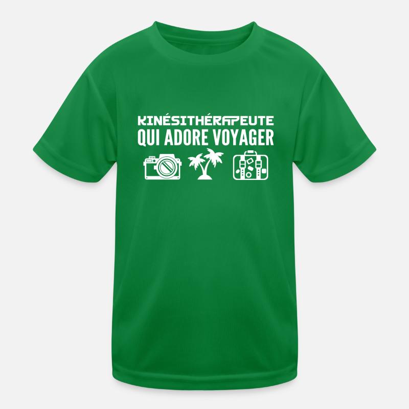 Travellers & Physiotherapists Passion & Discovery Kids Functional T-Shirt